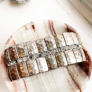 • premier designs diamond + metal bracelet •